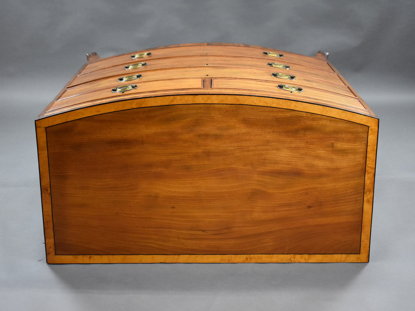 Regency Mahogany Bowfront Chest Drawers