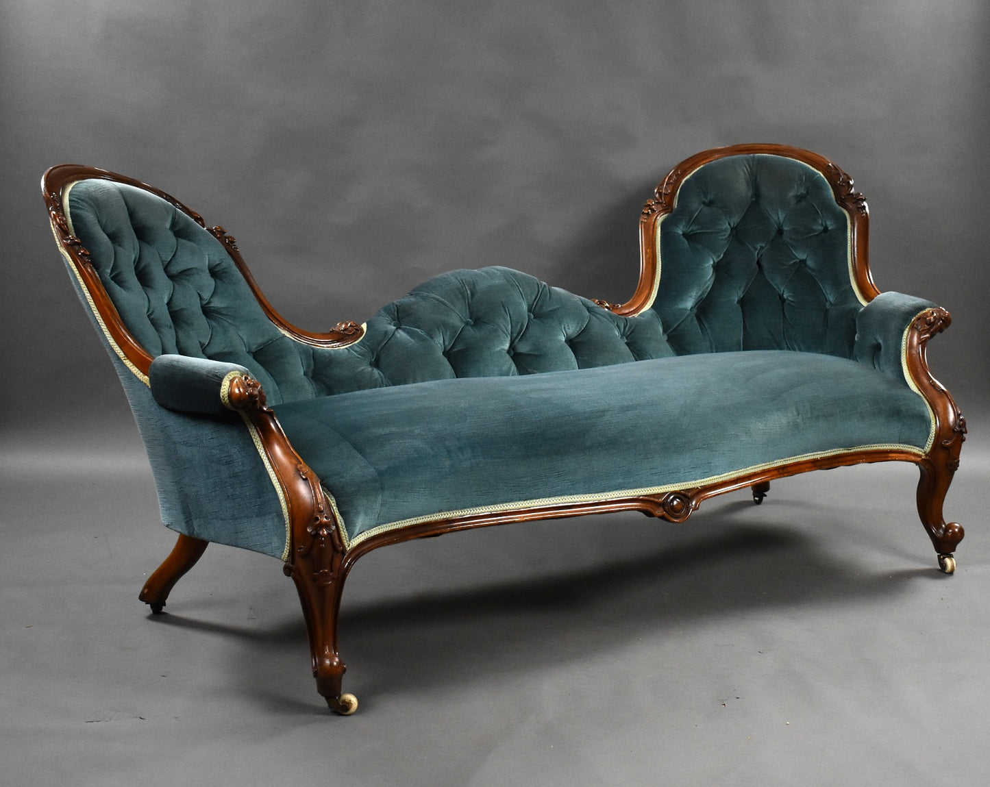 19th Century Mahogany Double Ended Chaise Lounge