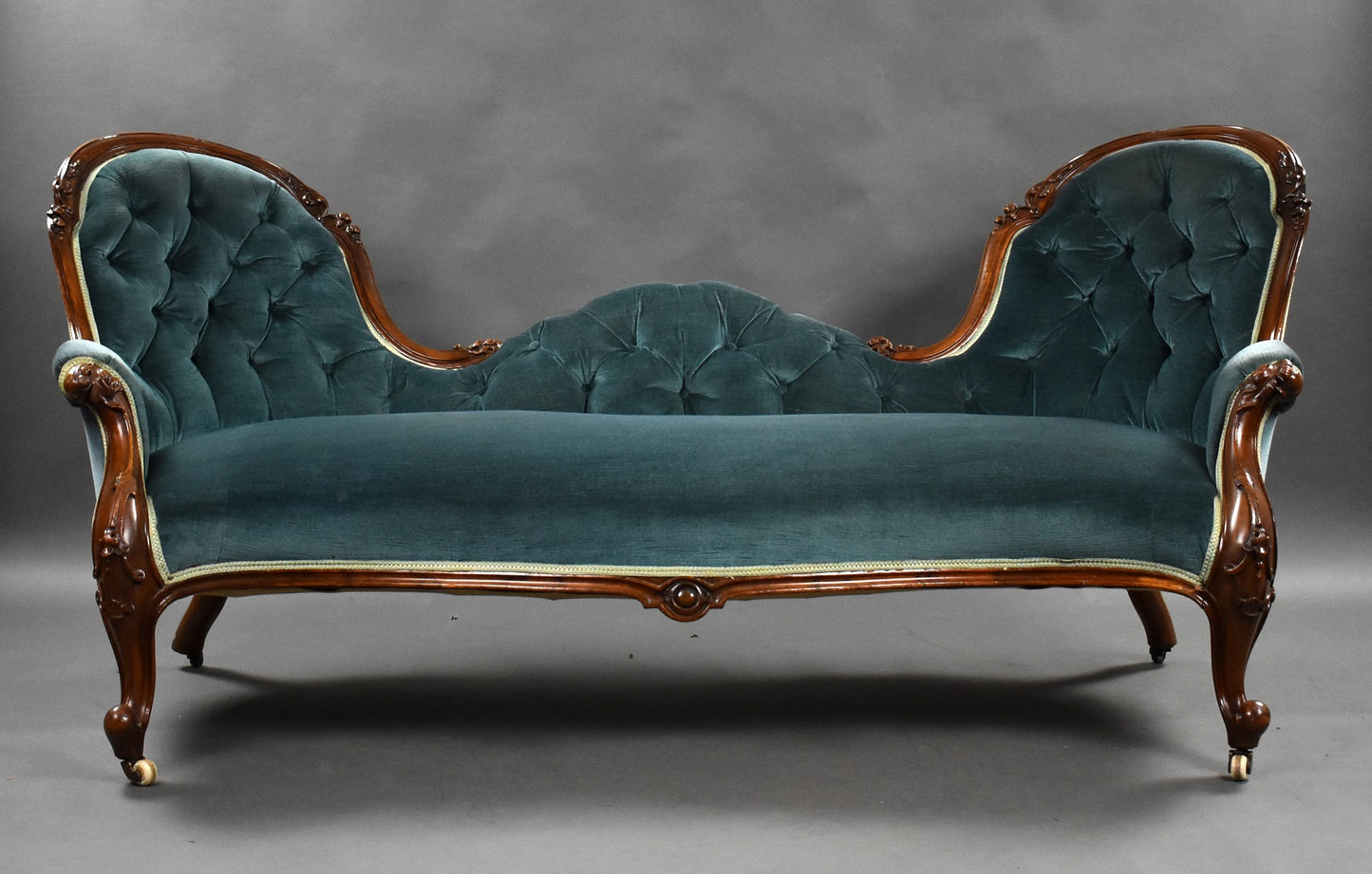 19th Century Mahogany Double Ended Chaise Lounge