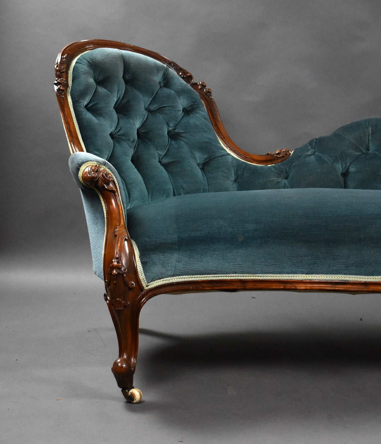 19th Century Mahogany Double Ended Chaise Lounge