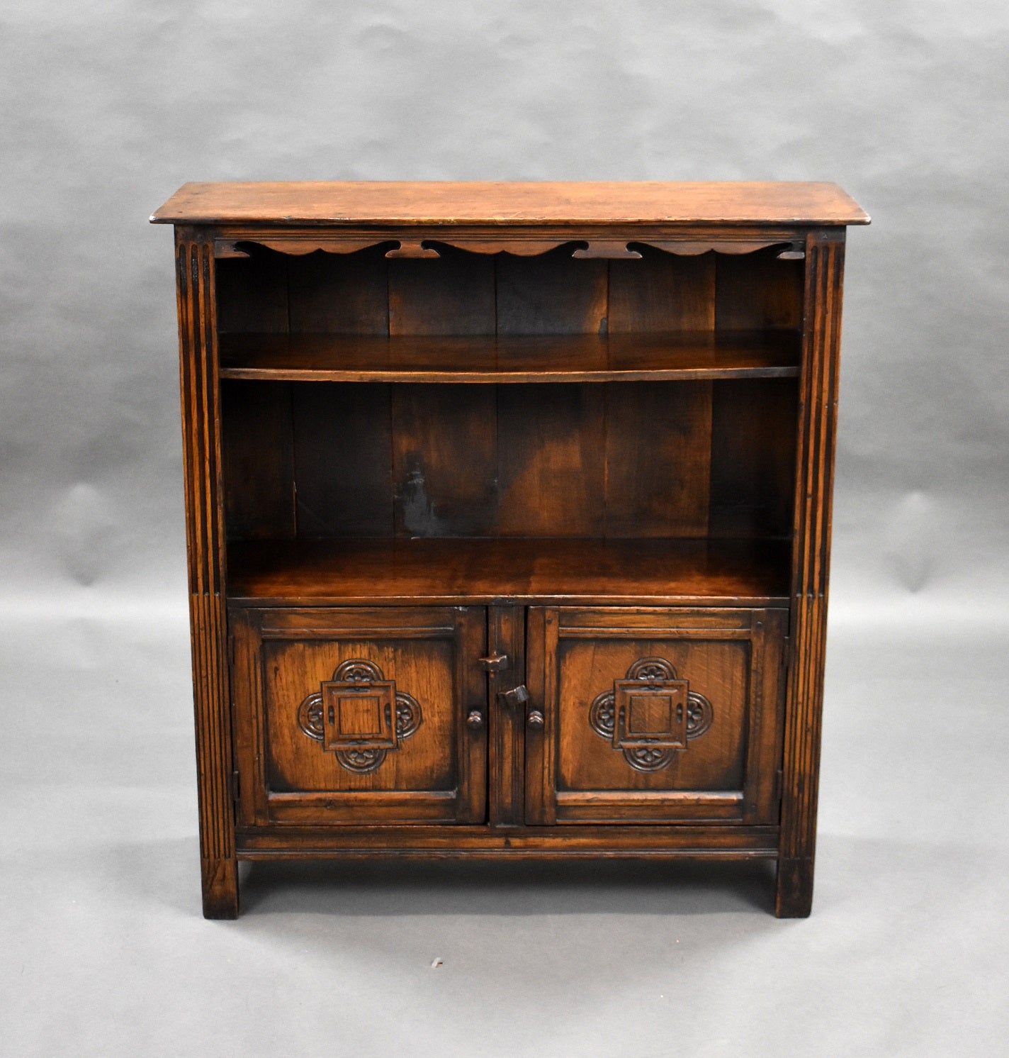 Carved Oak Bookcase