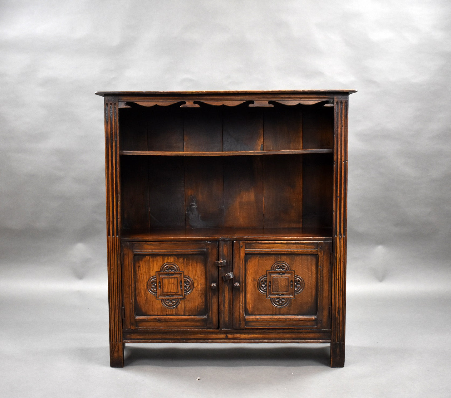 Carved Oak Bookcase