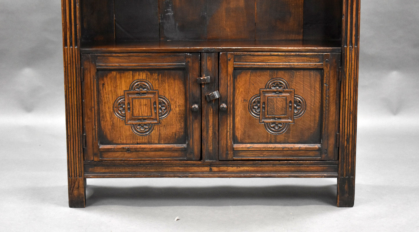 Carved Oak Bookcase