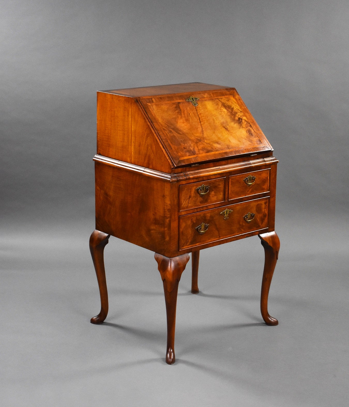 Queen Anne Style Walnut Bureau