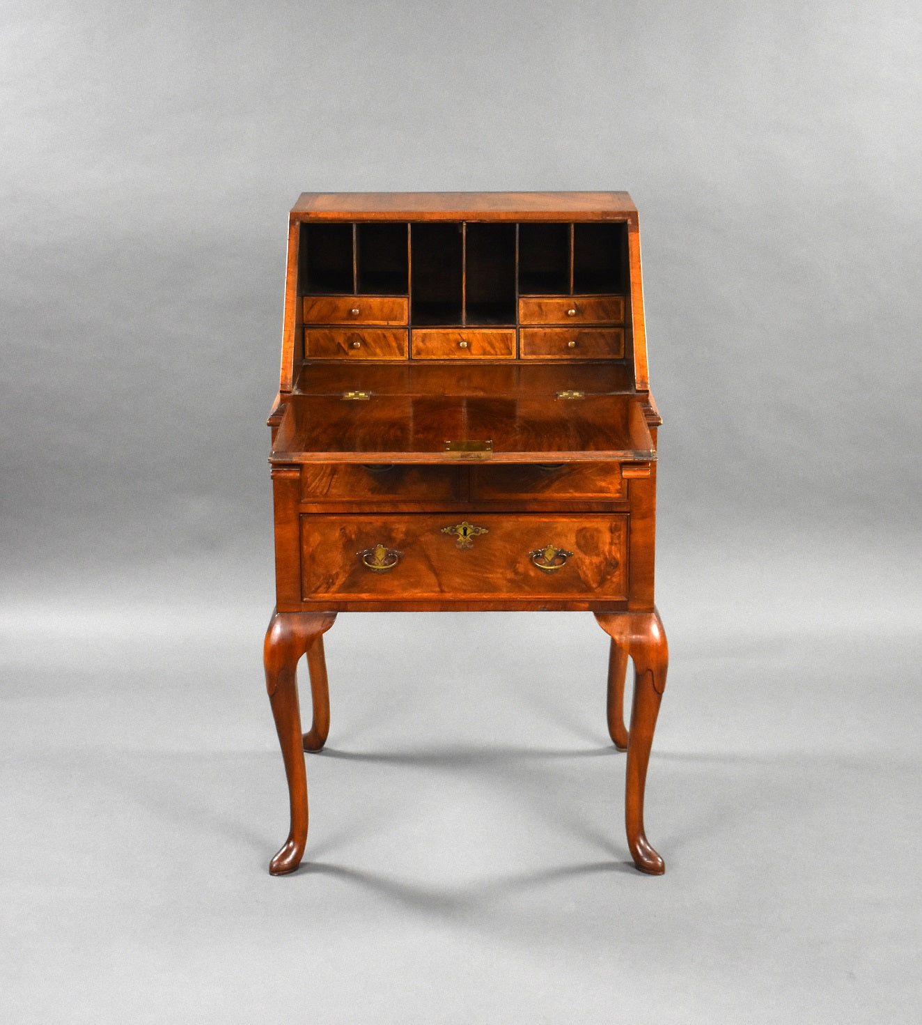 Queen Anne Style Walnut Bureau