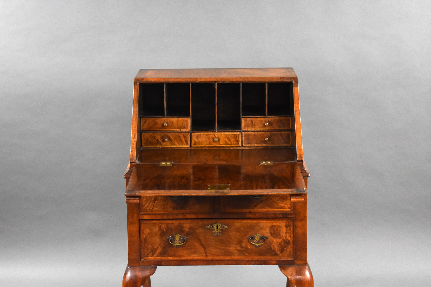 Queen Anne Style Walnut Bureau