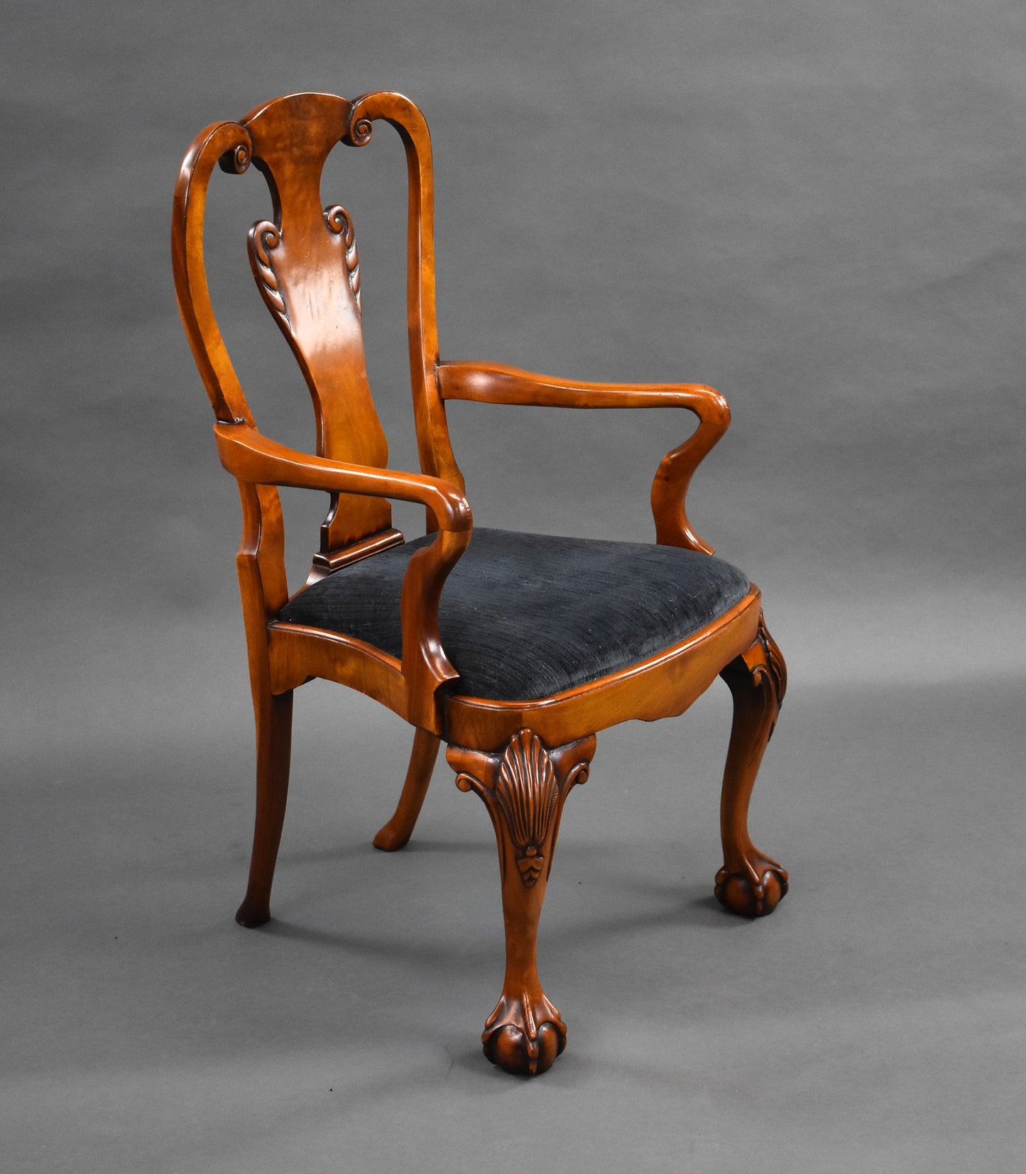 Set 10 George II Style Walnut Dining Chairs