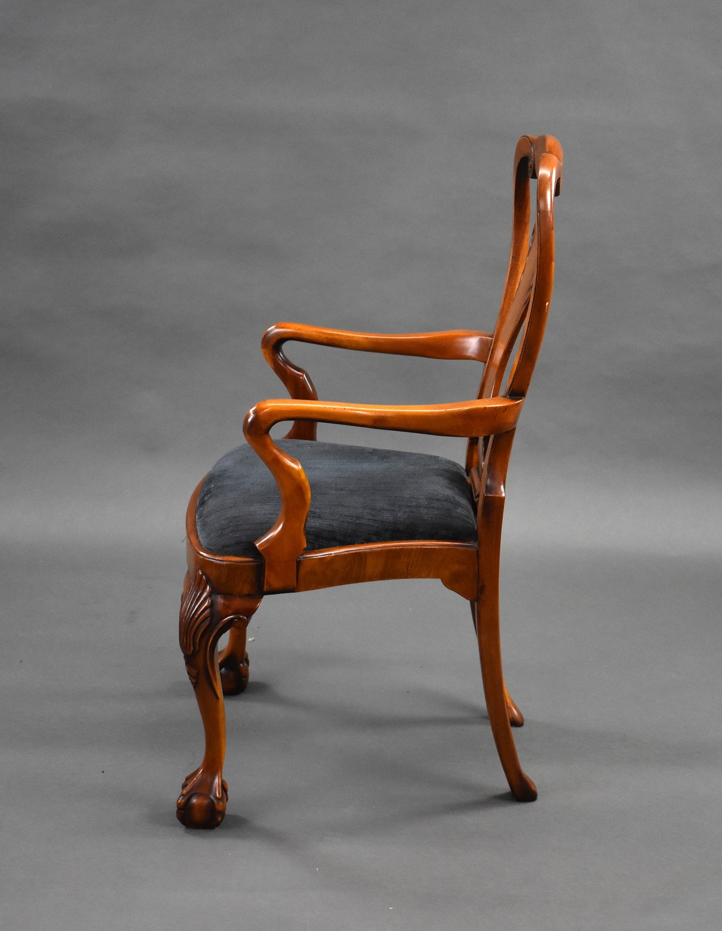 Set 10 George II Style Walnut Dining Chairs