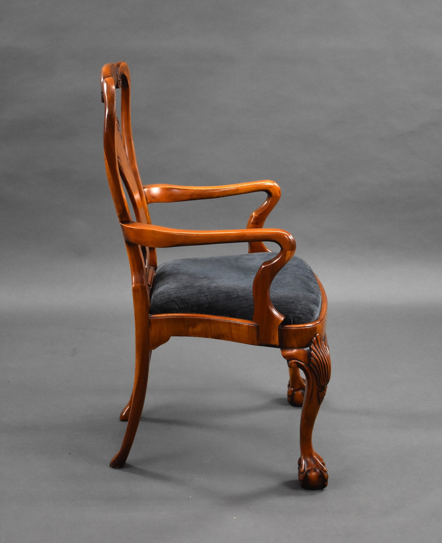 Set 10 George II Style Walnut Dining Chairs