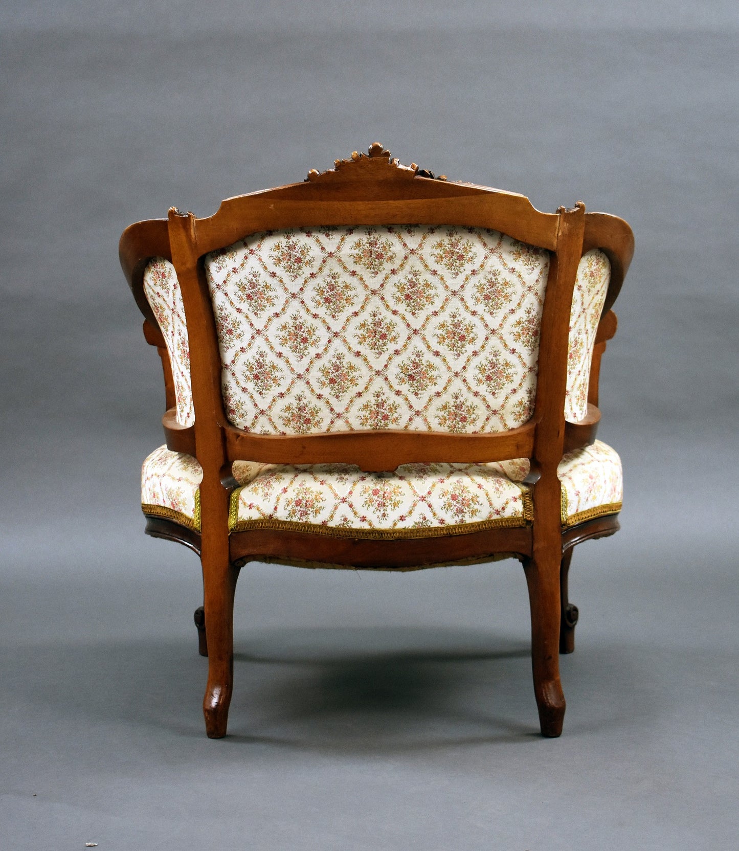 Set Three French Walnut Tub Chairs