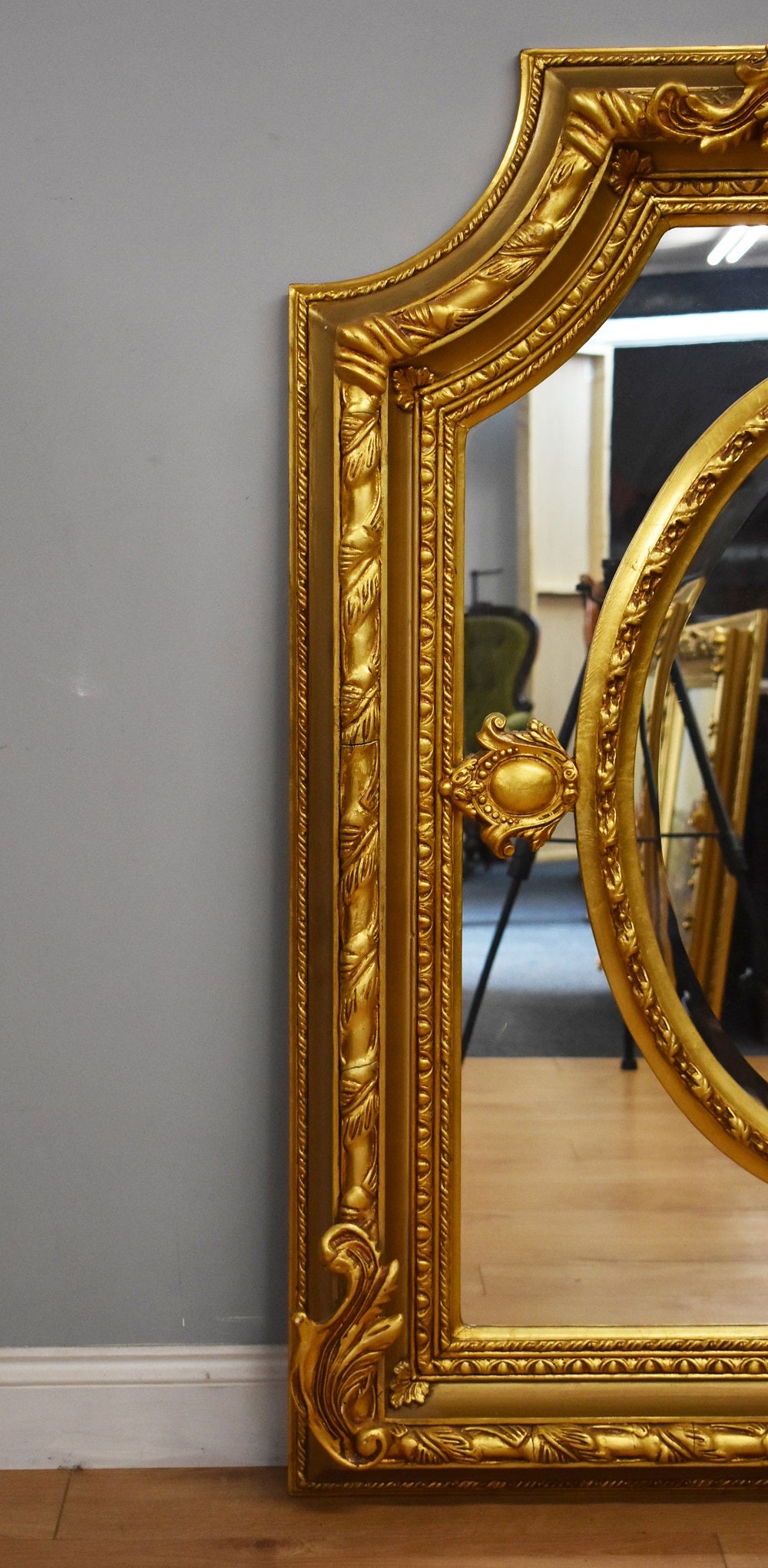 Large Ornate Gilt Framed Mirror