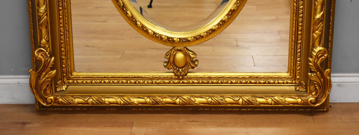 Large Ornate Gilt Framed Mirror