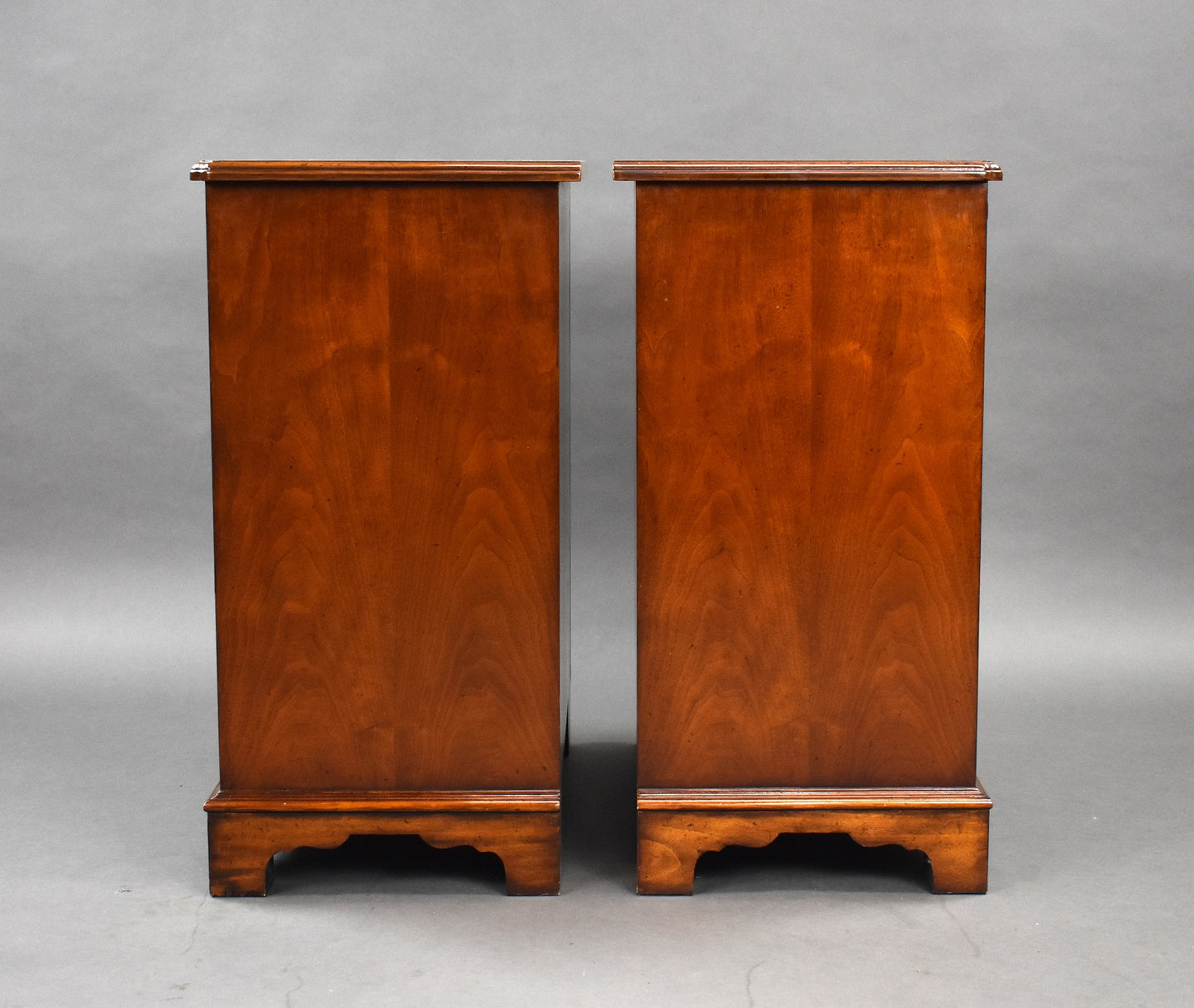 Pair Walnut Chests with Slides