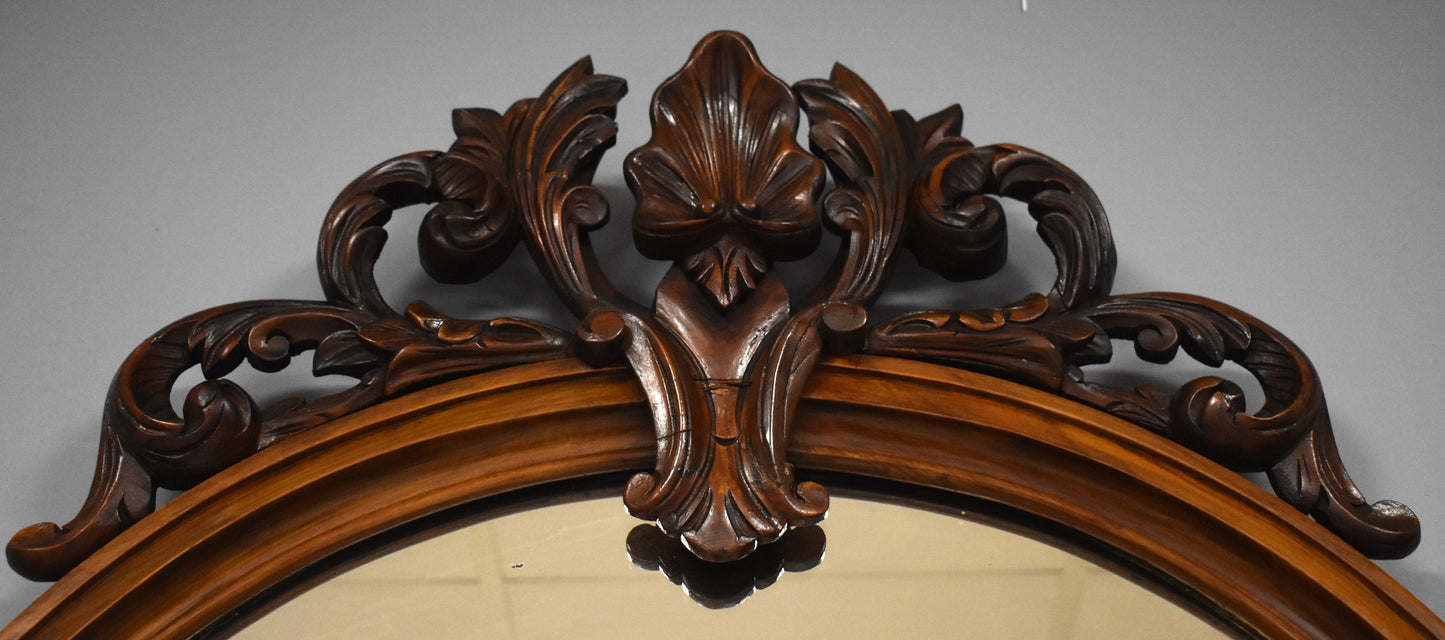 Victorian Walnut Inlaid Mirror Back Sideboard