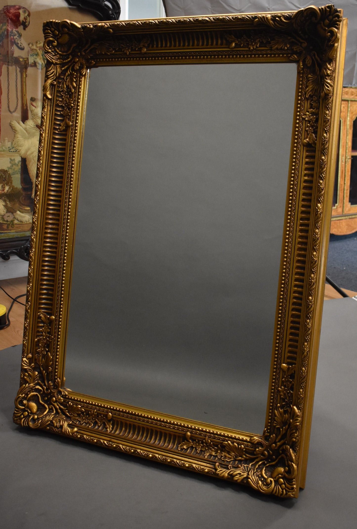 Mid 20th Century Decorative Gold Framed Mirror