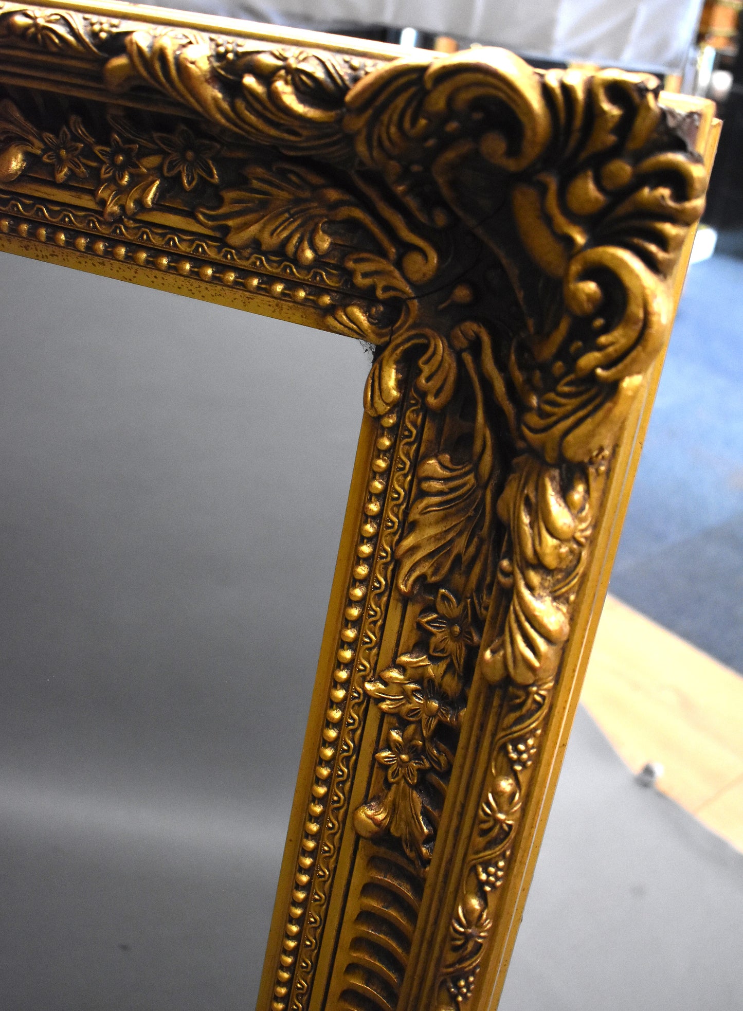 Mid 20th Century Decorative Gold Framed Mirror