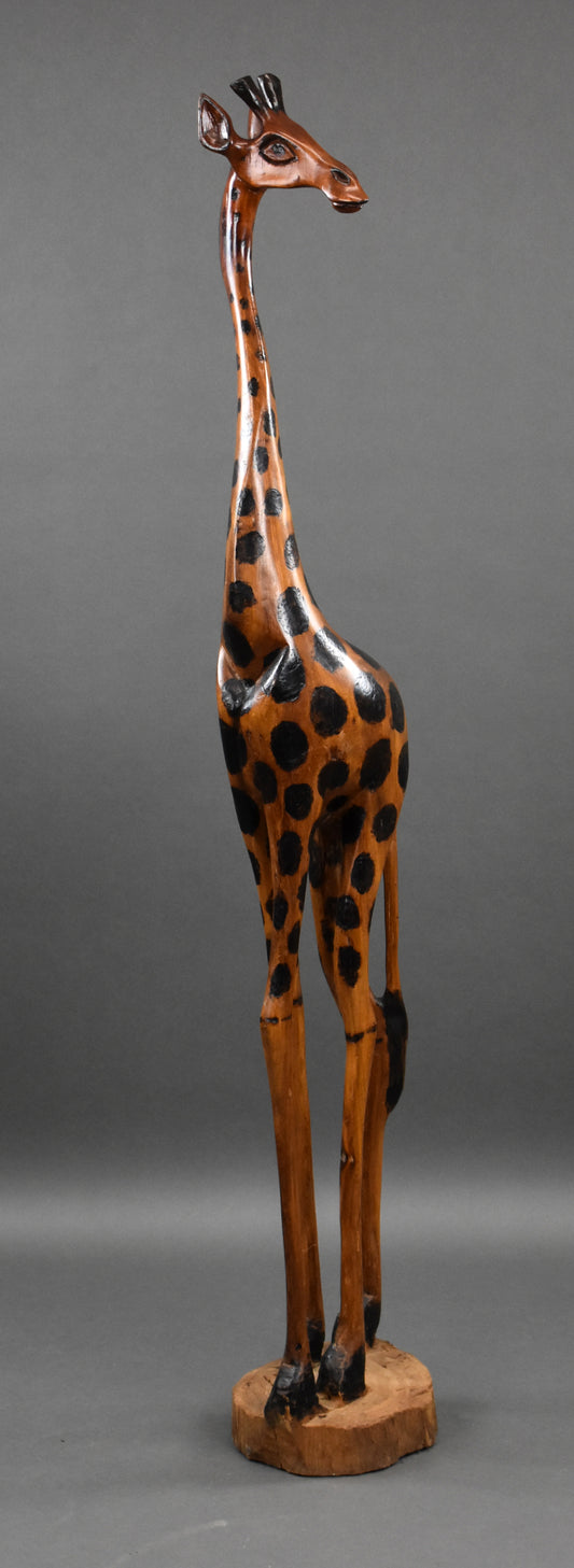 Carved Wood Giraffe