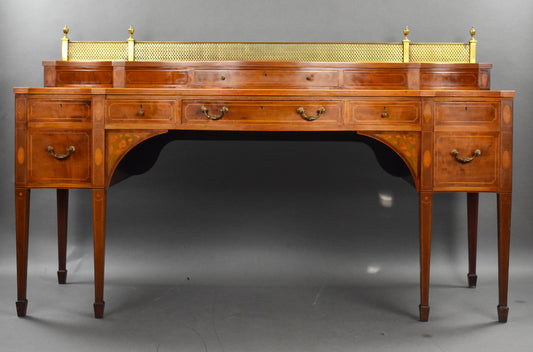 Quality Edwardian Mahogany & Inlaid Sideboard