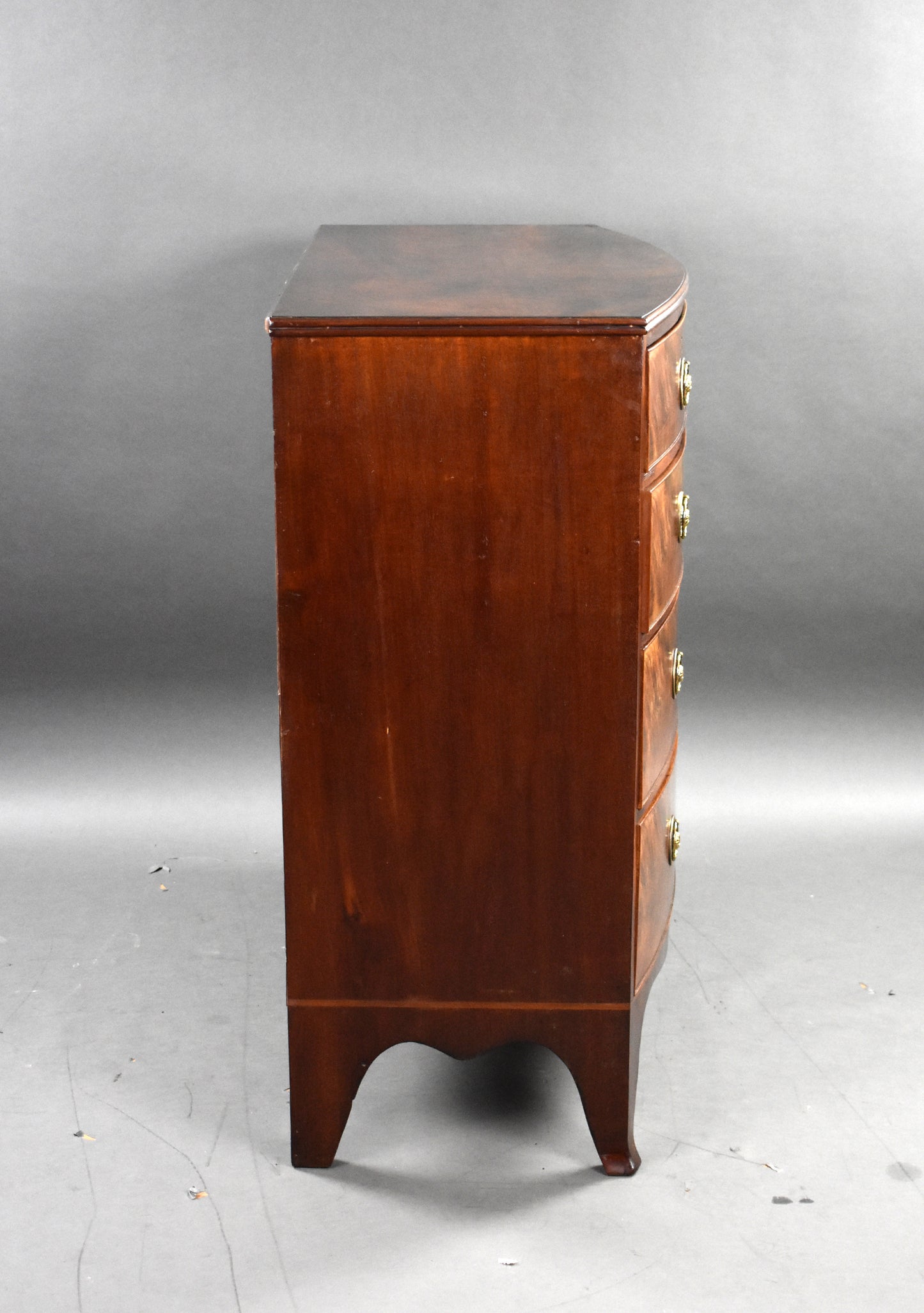 Regency Mahogany Bowfront Chest