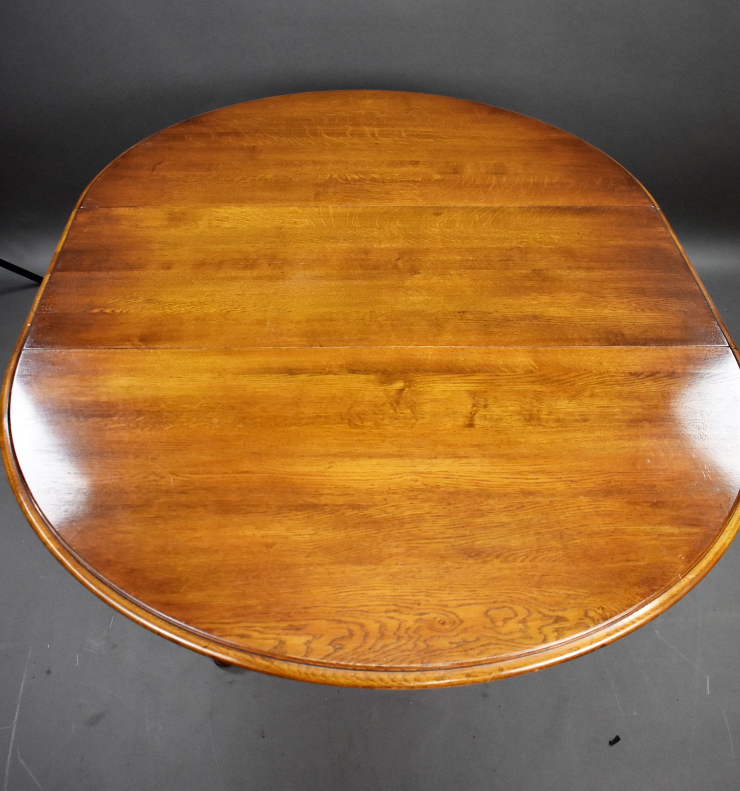 Oak Extending Table and Six Ladder Back Chairs