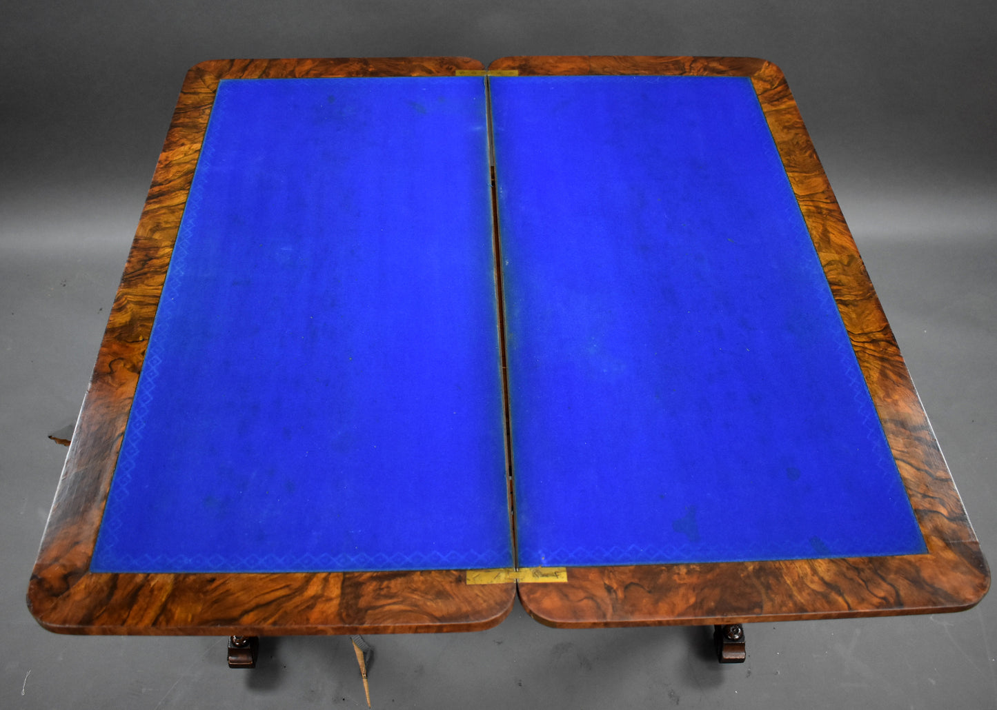 Victorian Walnut Inlaid Card Table