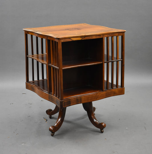 Antique Edwardian Mahogany Revolving Bookstand