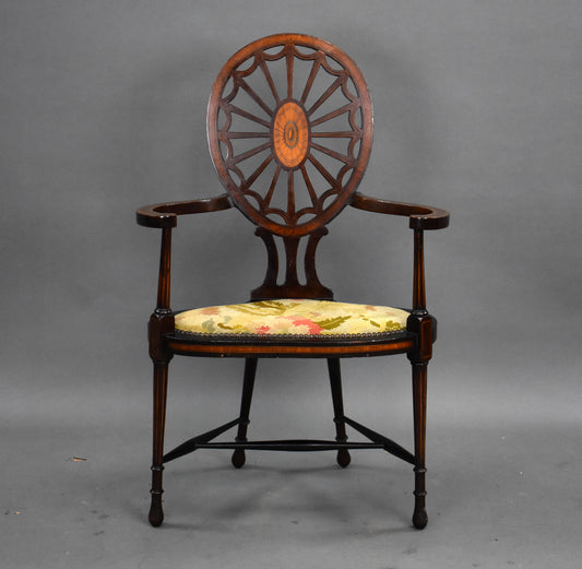 Edwardian Mahogany Armchair