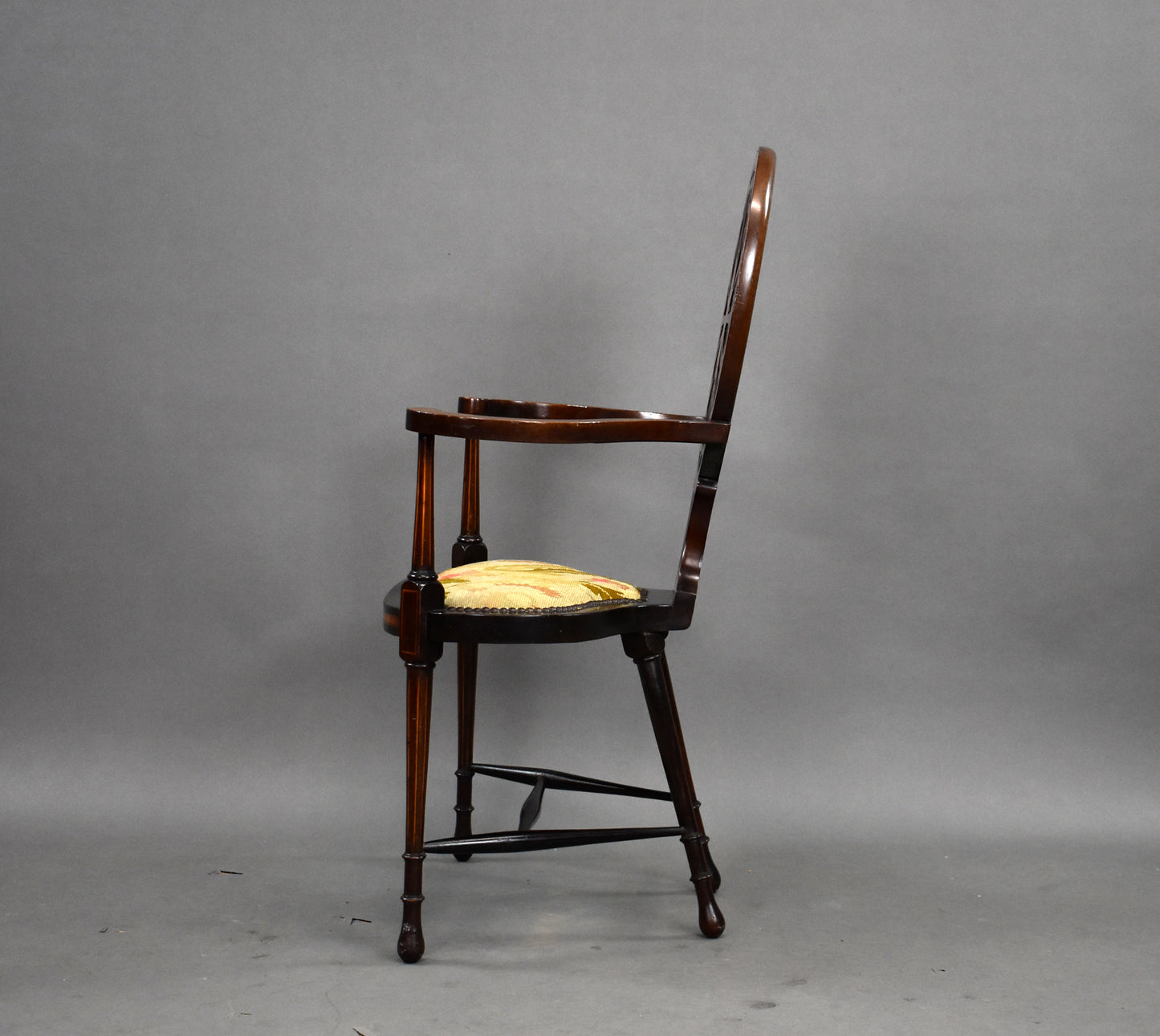 Edwardian Mahogany Armchair