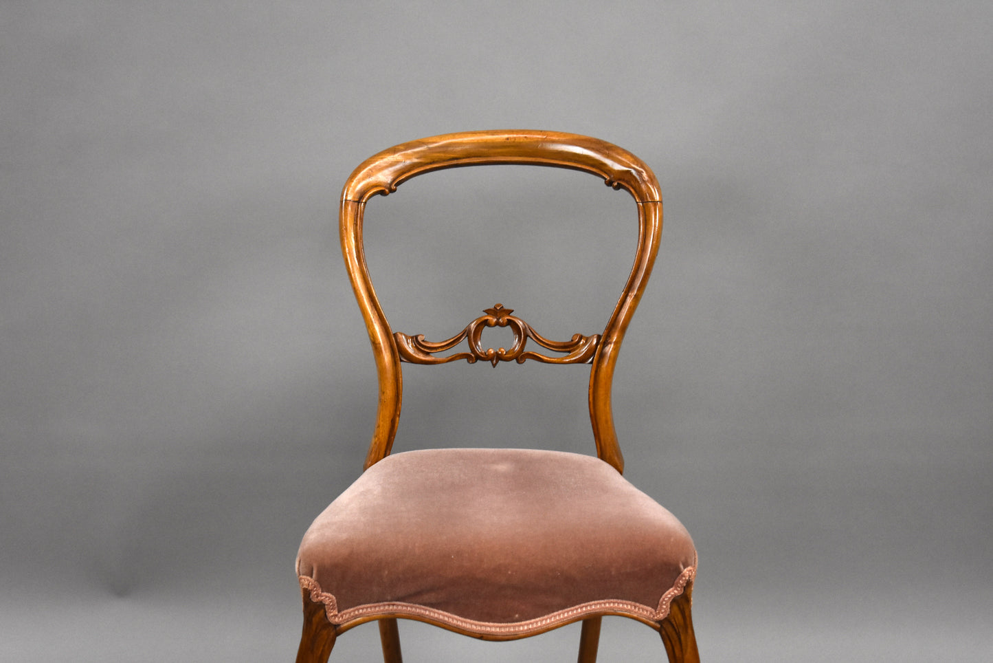 Set Six Victorian Walnut Chairs
