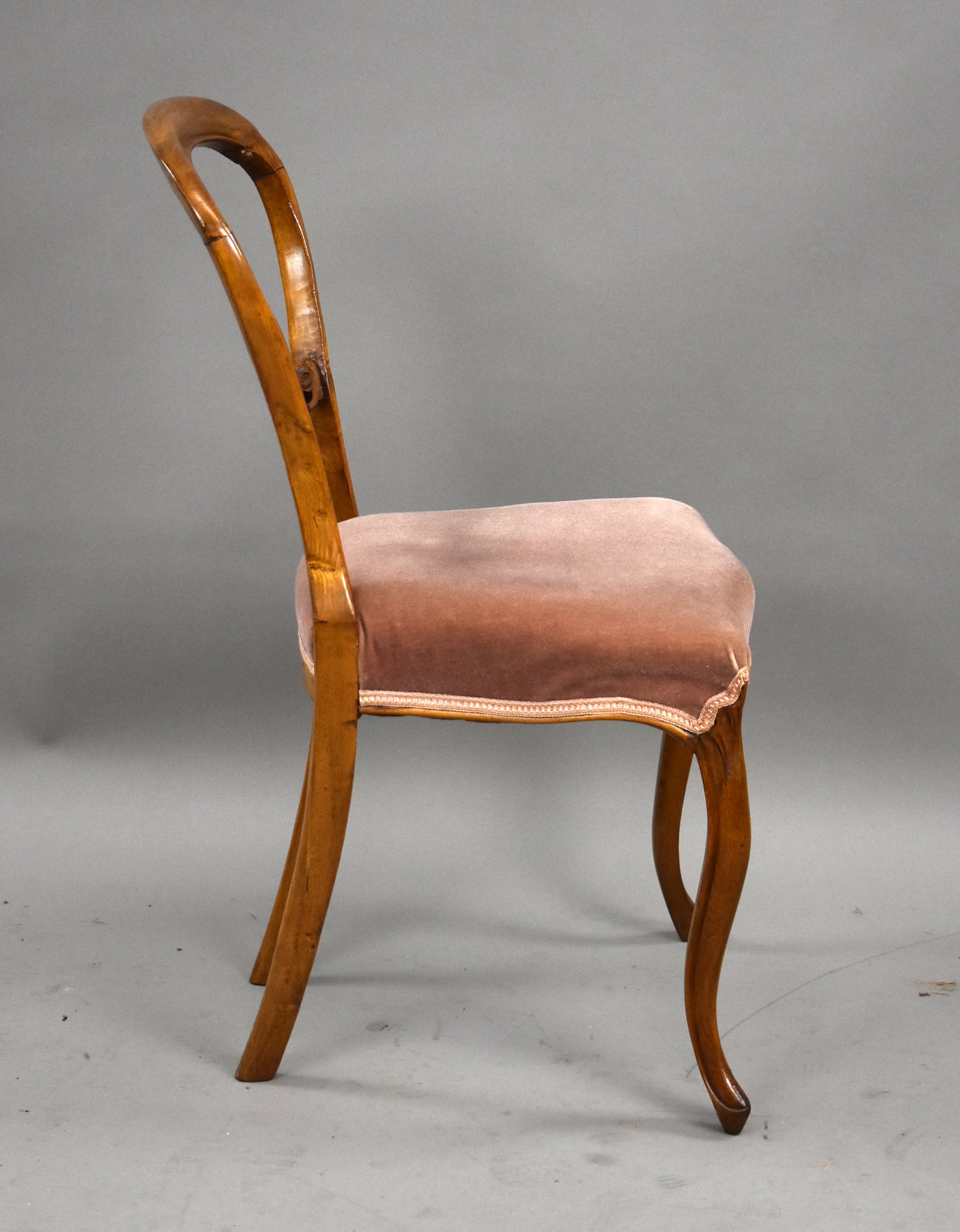 Set Six Victorian Walnut Chairs