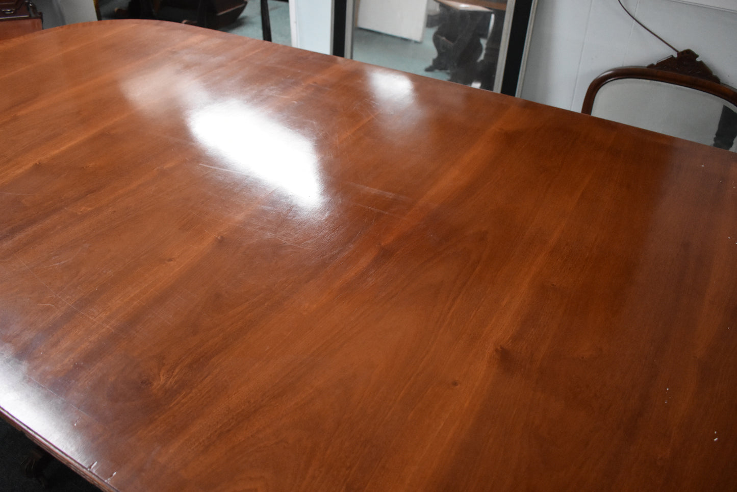 Regency Style Mahogany Twin Pillar Dining/Boardroom Table