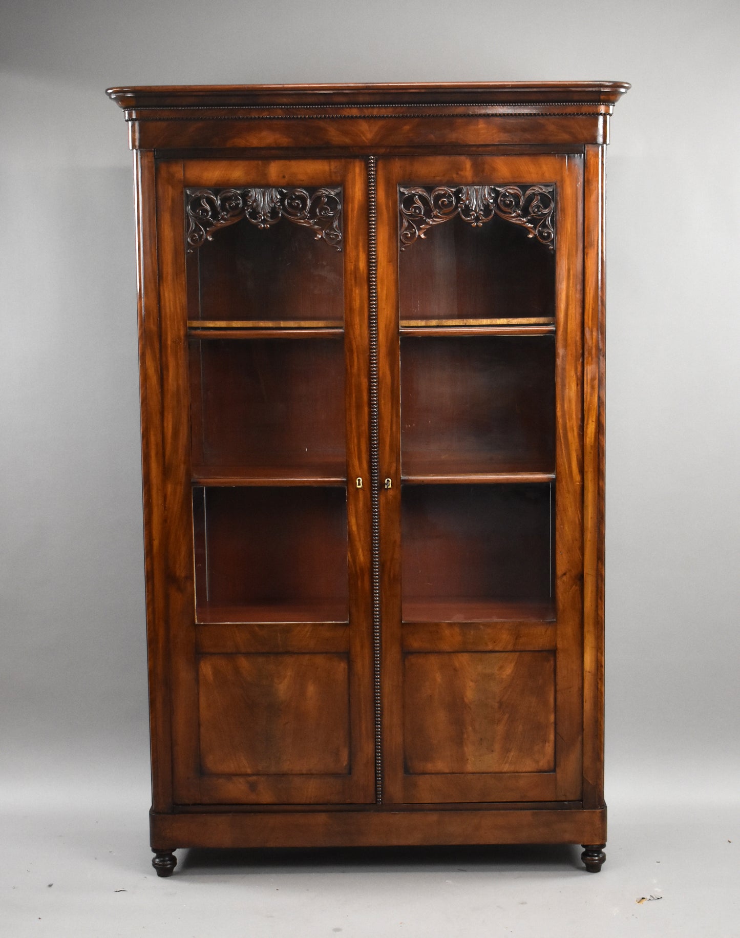 19th Century Continental Mahogany Bookcase