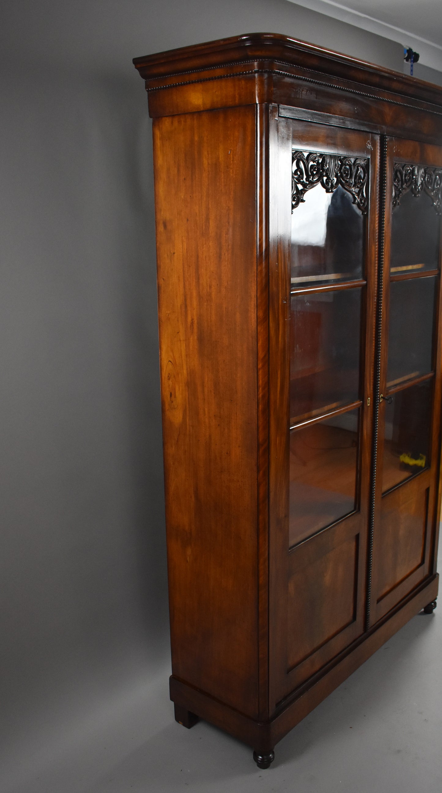 19th Century Continental Mahogany Bookcase