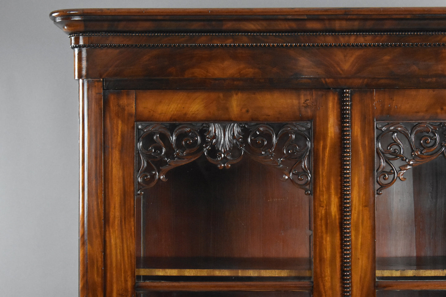 19th Century Continental Mahogany Bookcase