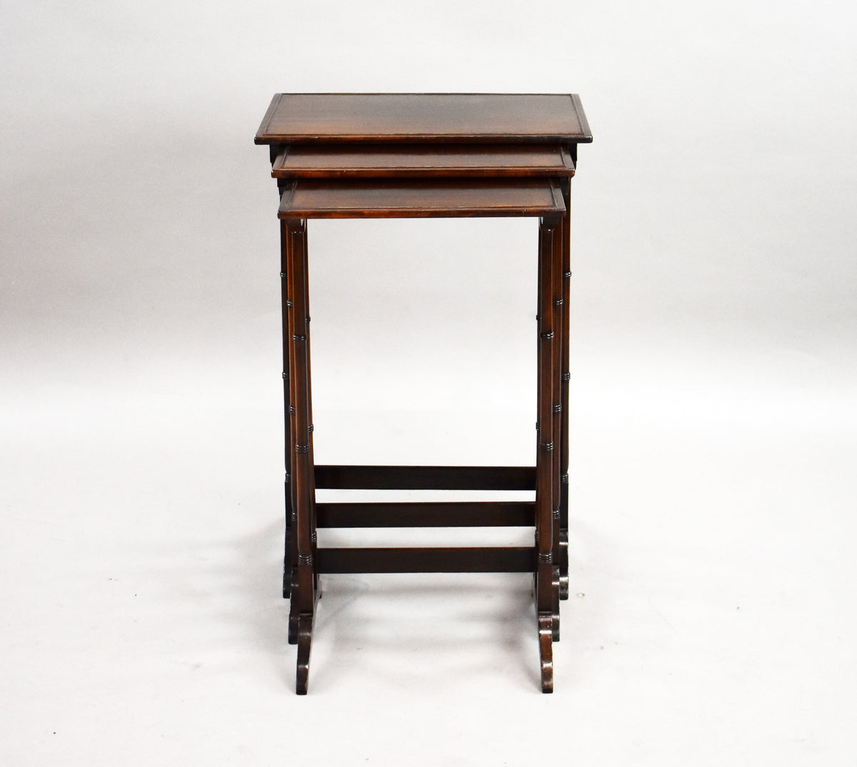 Edwardian Mahogany Nest Three Tables