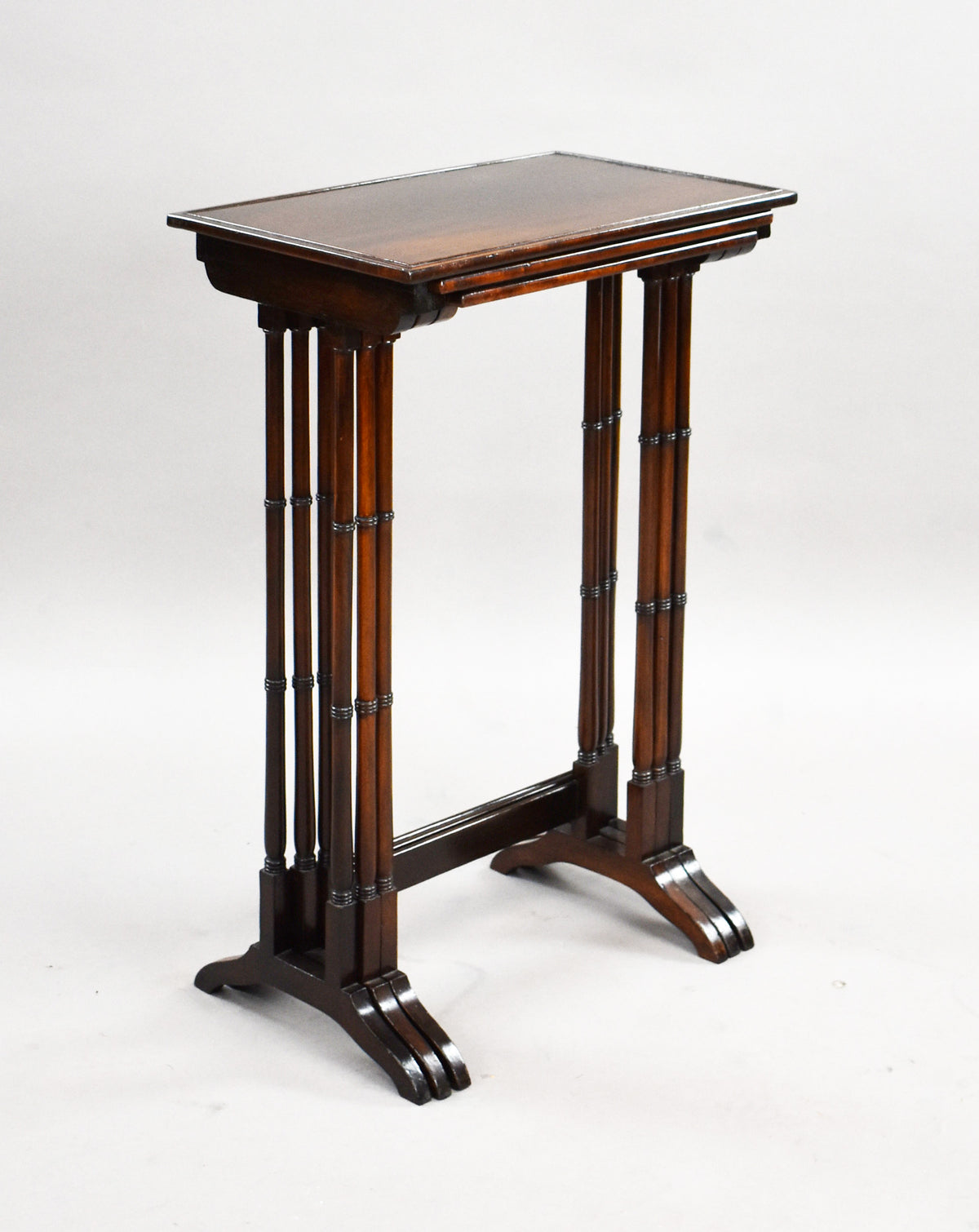 Edwardian Mahogany Nest Three Tables