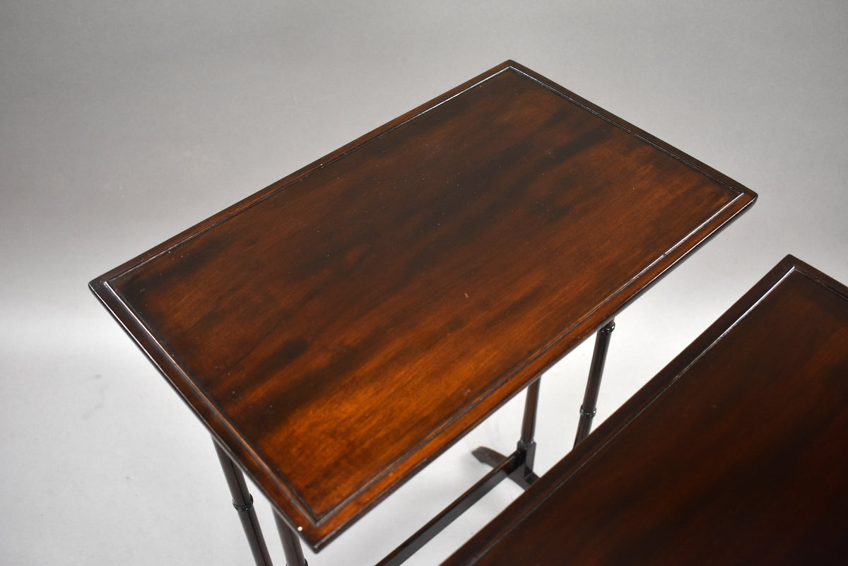 Edwardian Mahogany Nest Three Tables