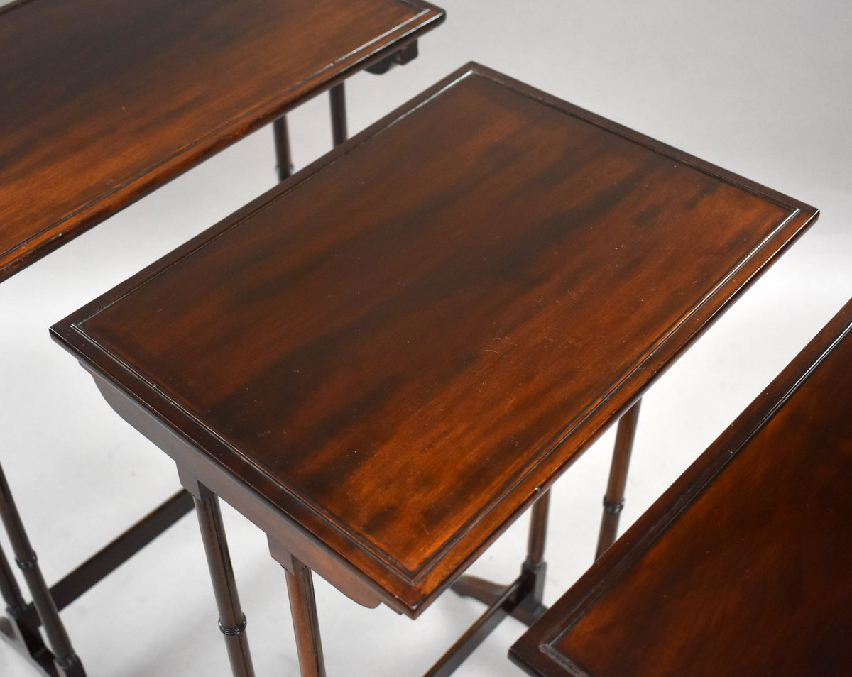 Edwardian Mahogany Nest Three Tables