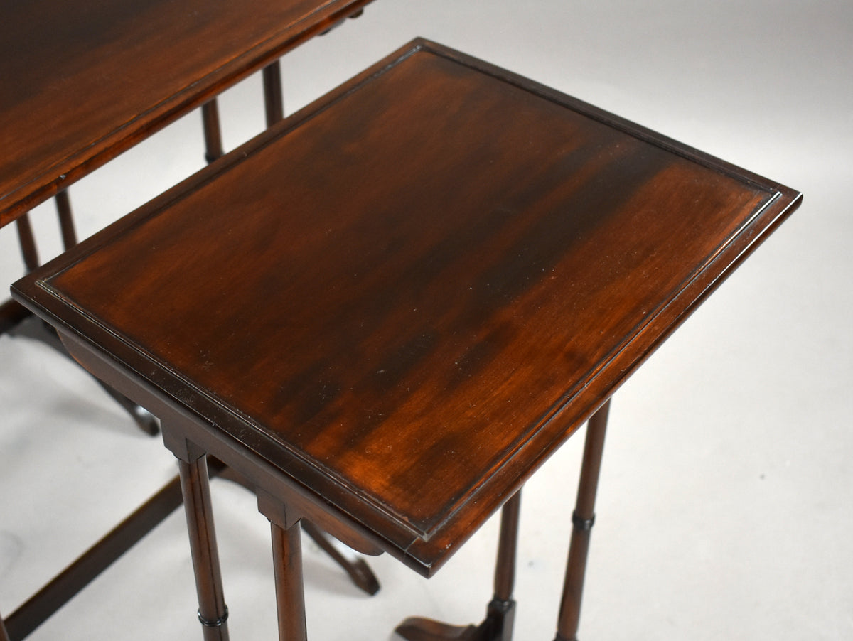 Edwardian Mahogany Nest Three Tables